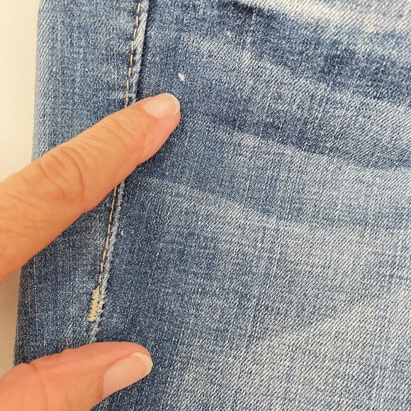 Dang Chicks Glorya Jeans Women’s 29x32 Boot Cut Stars and Stripes Pockets Blue - Picture 5 of 14